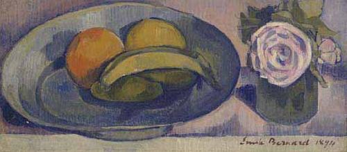 Emile Bernard Nature morte a la banane France oil painting art
